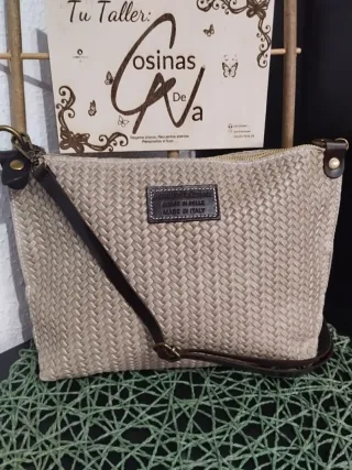 Bolso Piel efecto trenzado The Genuine leather 