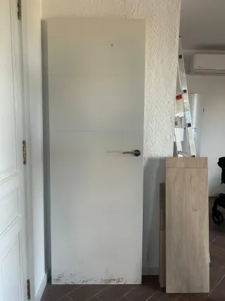 Puerta interior blanca moderna