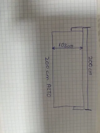 Litera abatible horizontal 90cm con escritorio