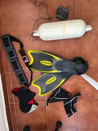 Pack equipo pesca submarina/submarinismo
