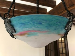 Lámpara Muller Frères Cristal y Metal