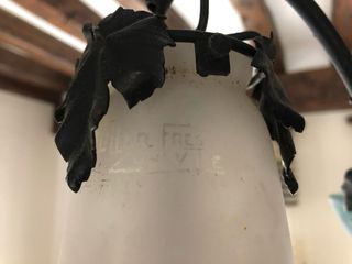 Lámpara Muller Frères Cristal y Metal