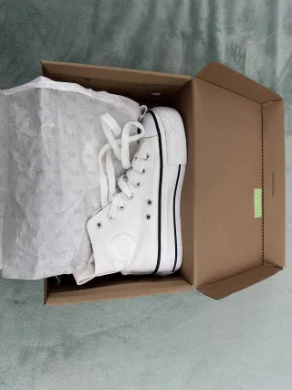 Converse Blancas Mujer Talla 38, 1 solo uso