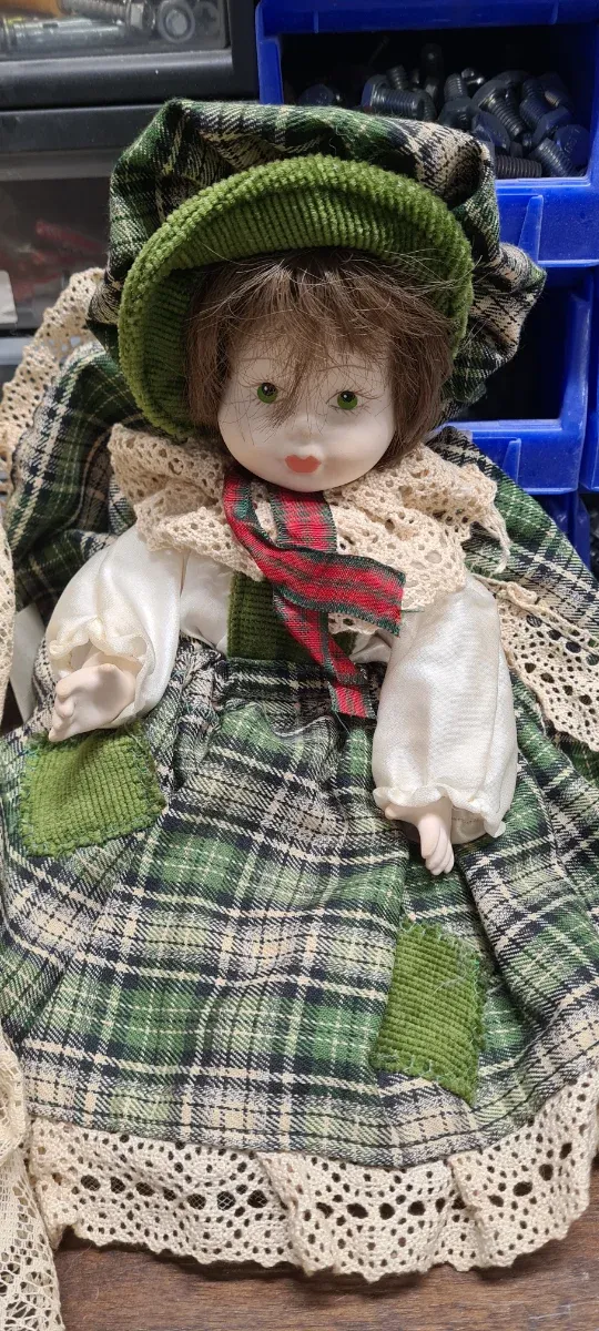 Set 6 Bambole Porcellana Antiche