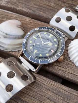 Helsa Tropical Dial Skin-Diver Watch Vintage 60s