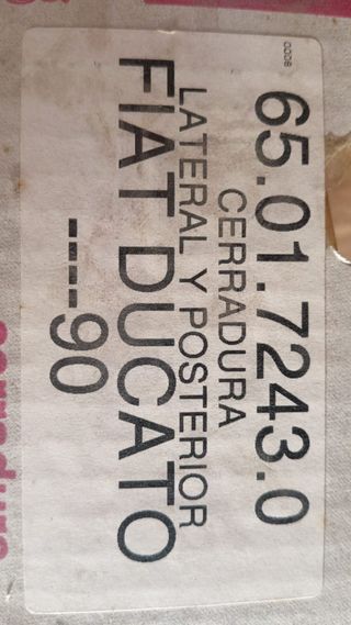 Cerradura Portón Fiat Ducato 90