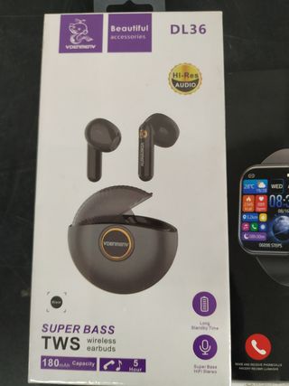 Pack Auriculares TWS + Smartwatch + Lápiz