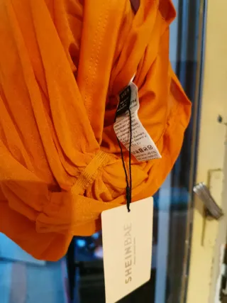 Vestito lungo arancione taglia S