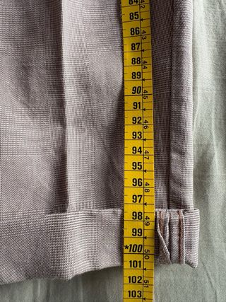 Pantalón de traje beige con hebillas Massimo Dutti