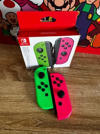 Joy-Con Nintendo Switch Verde y Rosa Originales