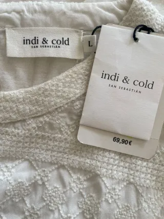 Blusa Indi & Cold Talla L/40 Nueva con etiqueta