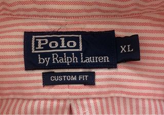 Camisa Polo Ralph Lauren Oxford Rosa Rayas XL