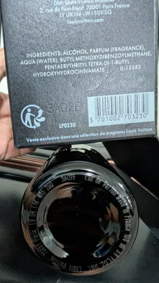 Louis Vuitton Pur Oud Profumo Nero Oro originale