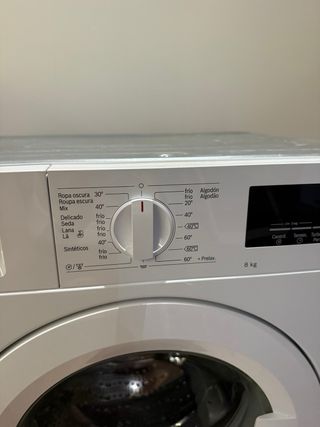 Lavadora Bosch encastrable 8 kilos