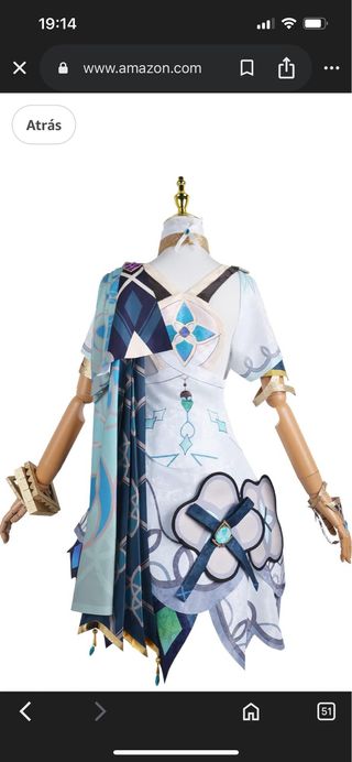 Disfraz Cosplay Faruzan Talla Única