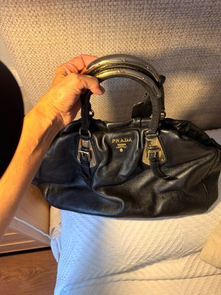 Bolso Prada Negro Piel