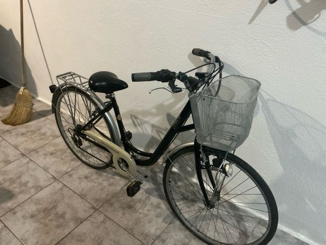 Bicicleta Clásica con Canasta y Luz
