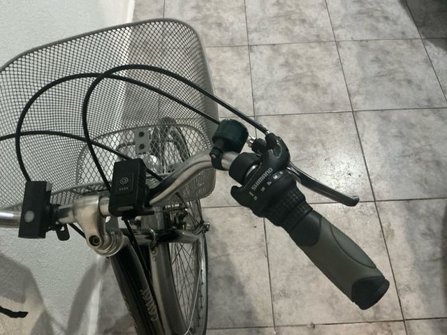 Bicicleta Clásica con Canasta y Luz