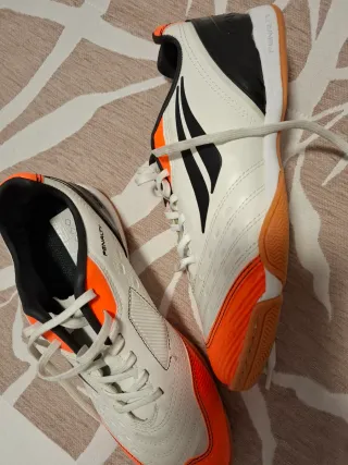 Zapatillas Fútbol Sala Penalty Blancas Naranja