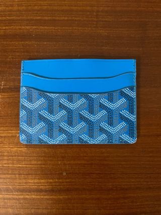 Portacarte Goyard Blu