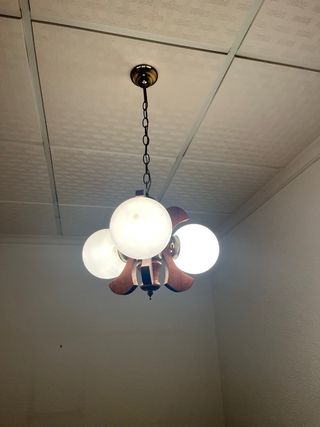 Lampade vintage in oro e bianco