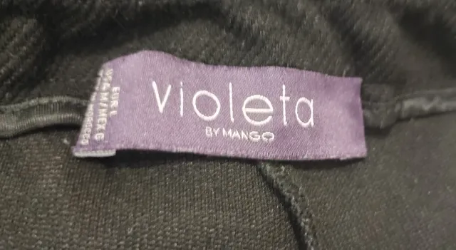 Pantalón negro, Violeta by Mango