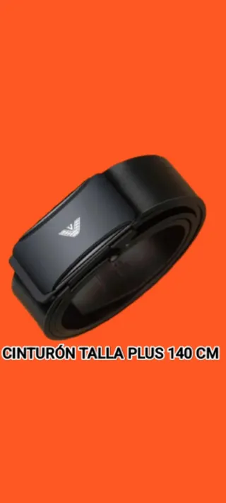 CINTURÓN HOMBRE CASUAL ELEGANTE TALLA PLUS 140 CM