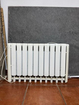 3 radiadores eléctricos de aluminio blanco