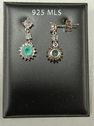 Pendientes Plata 925 MLS Colgar 
