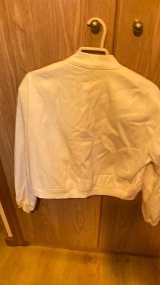 Chaqueta corta beige mujer Talla S