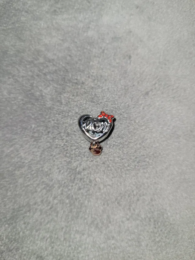 Charm Corazón Mom Plata S925