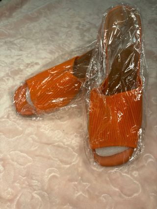 Sandalias Naranja Mujer