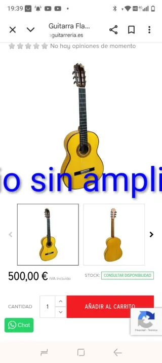 Chitarra flamenca autoamplificata