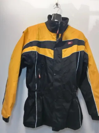 Chaqueta Negra y Amarilla.para moto frío llovía 