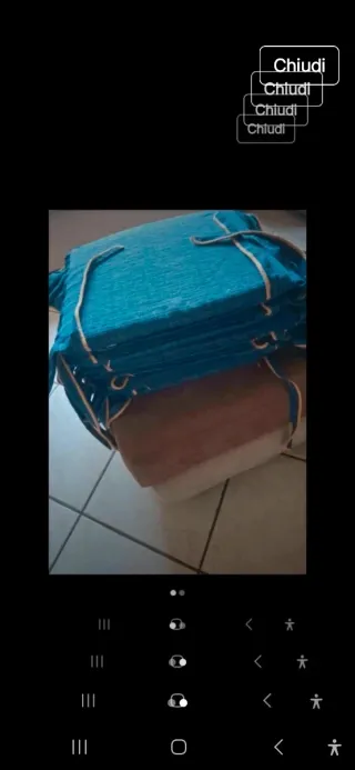 Cuscini blu per sedie 40x40