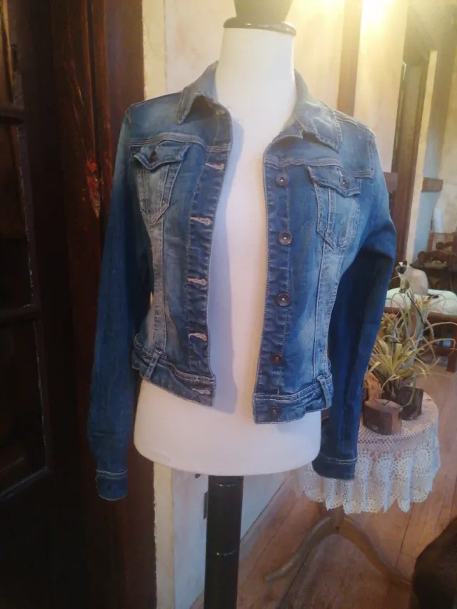 Cazadora Vaquera Stradivarius Mujer Talla L
