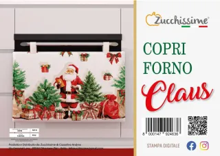 Copriforno e fornello a tema natalizio