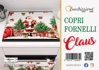 Copriforno e fornello a tema natalizio