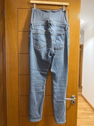 Pantalón vaquero premamá azul