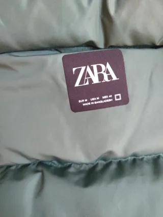 Piumino Zara verde