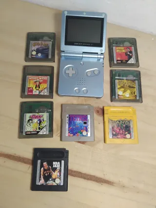Lote Game Boy Advance SP + 8 Juegos