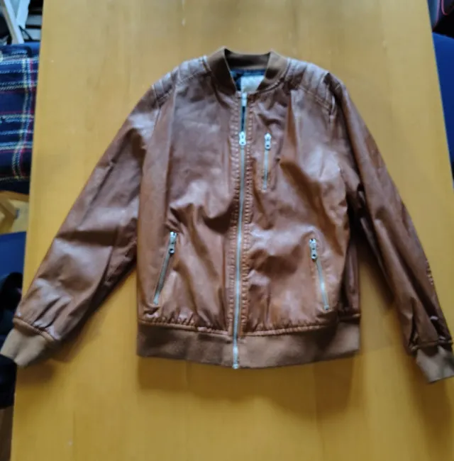 Giacca 10 anni marrone effetto pelle