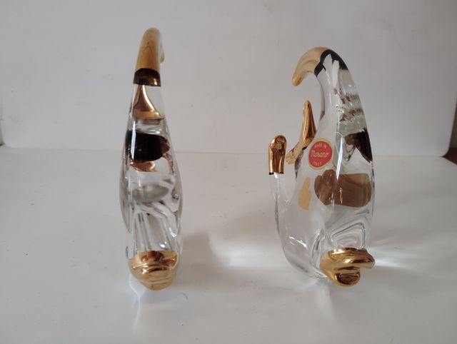 Pez de Cristal Murano con detalles dorados