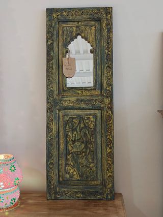 Espejo Tumkur Madera Tallada