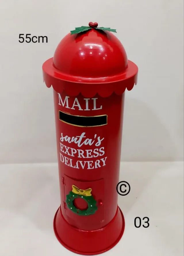 Cassetta postale rossa Natale