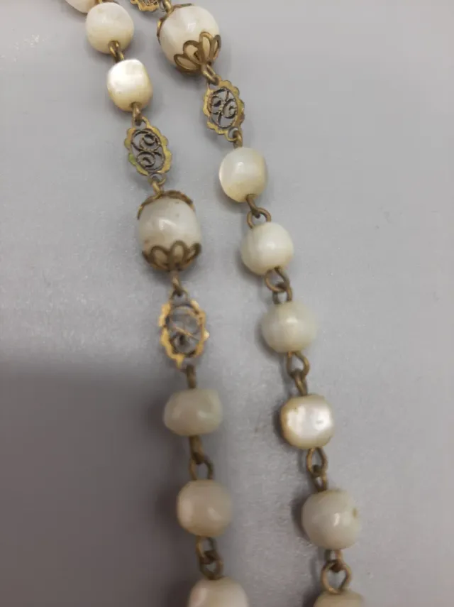 Rosario s. XIX con cruz de filigrana cordobesa