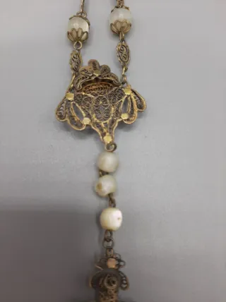 Rosario s. XIX con cruz de filigrana cordobesa