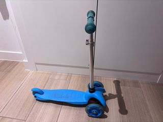 Patinete 3 ruedas azul infantil