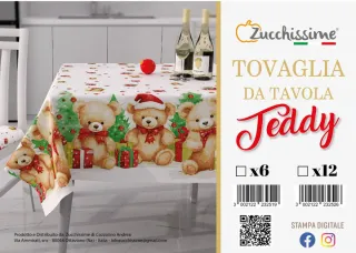 Tovaglia Teddy Zucchissime Natale