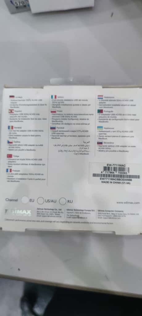 Adaptador Wi-Fi USB AC450 para Mac